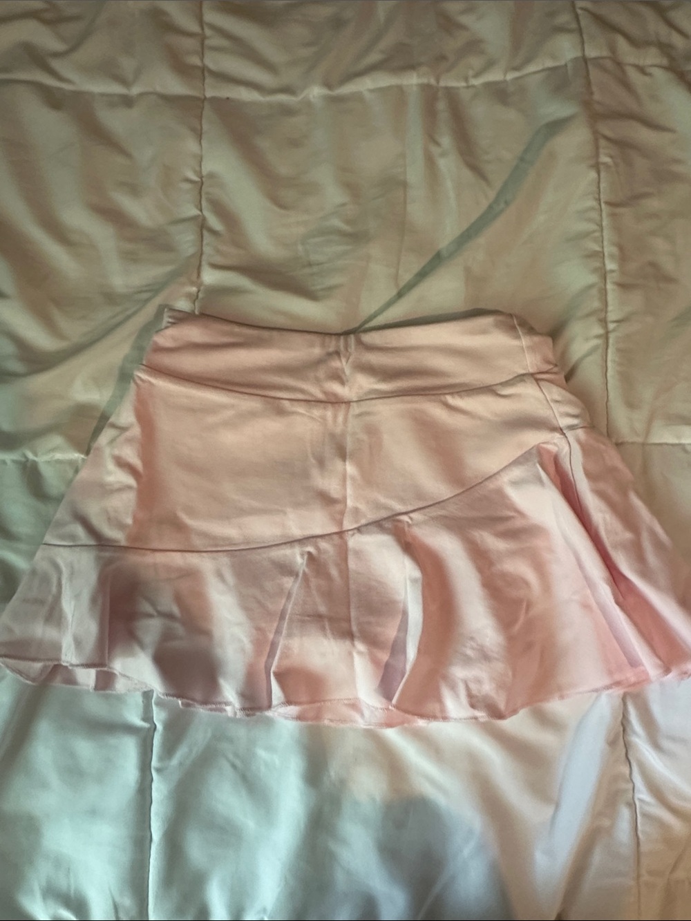 Forever 21 Light Pink Ruffle Skater Skirt